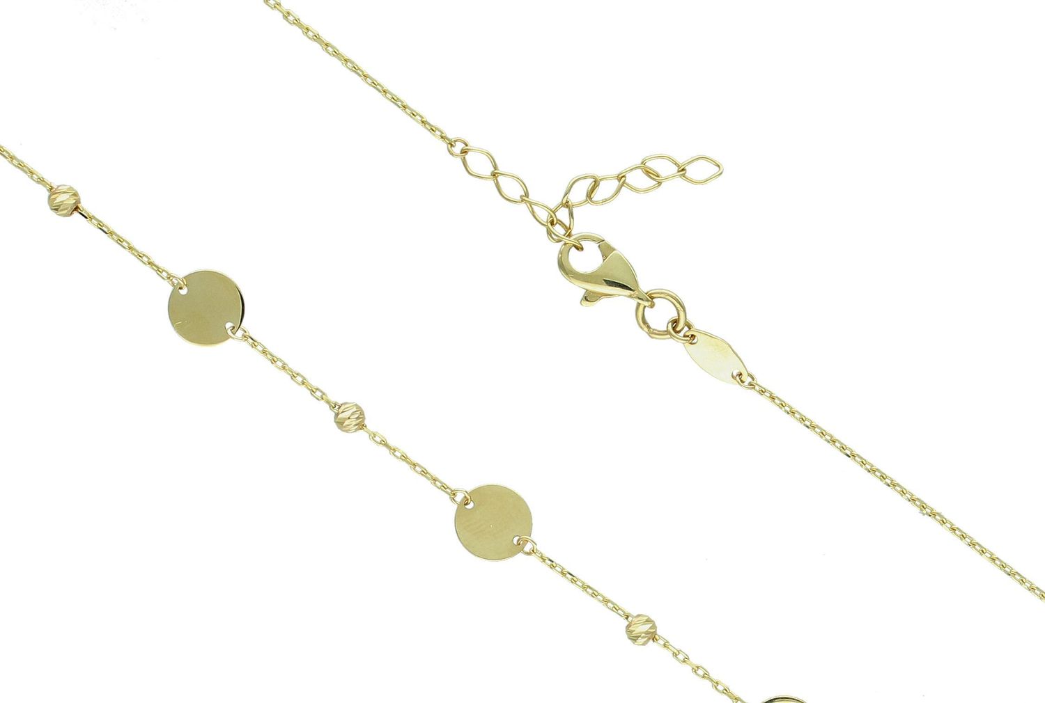 Złoty naszyjnik damski. Złoty naszyjnik z blaszkami. Naszyjnik damski złoty próby 375. Naszyjnik damski celebrytka z modnym wzorem. Naszyjnik na prezent (2).jpg